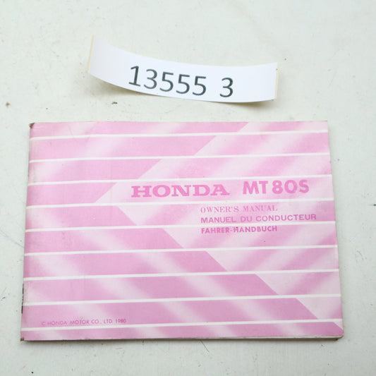 Honda MT 80 S Fahrer Handbuch