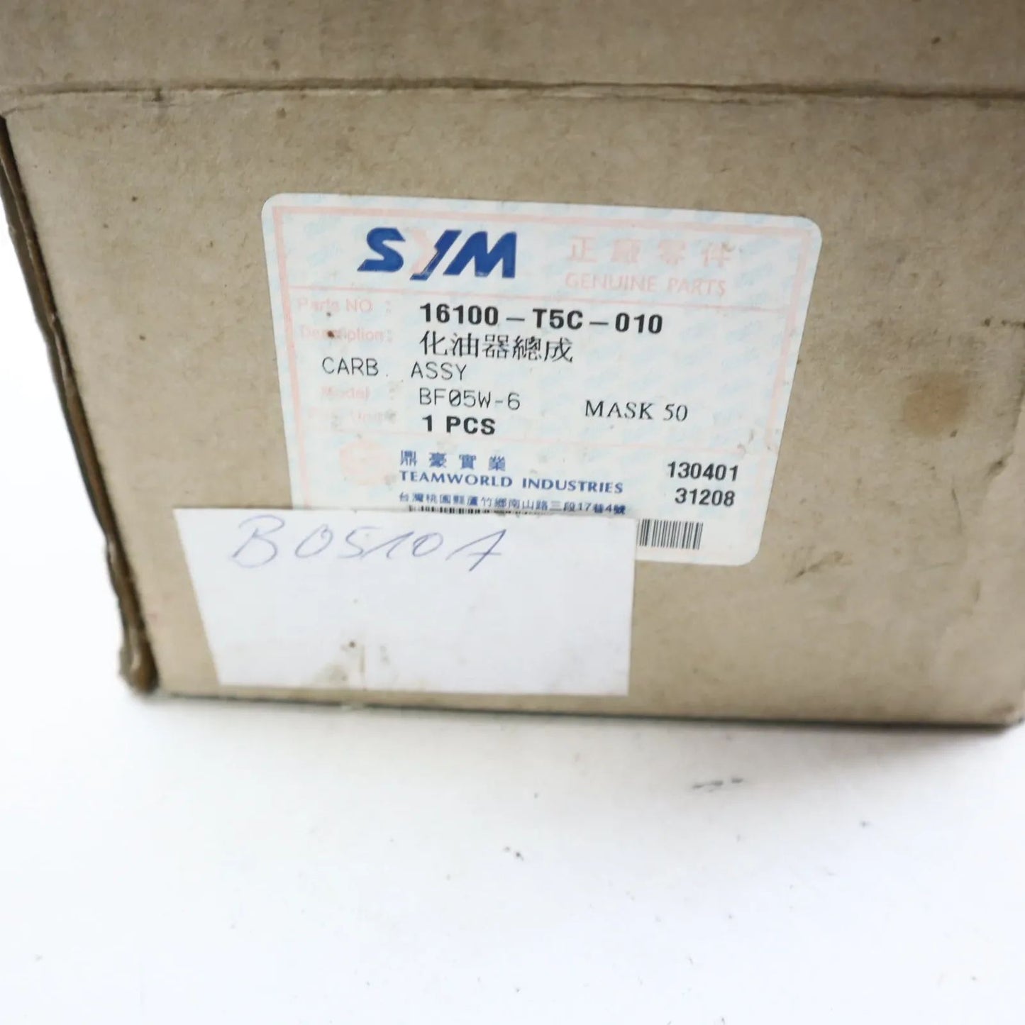 Original Sym 16100-T5C-010 Keihin Vergaser NOS Neu