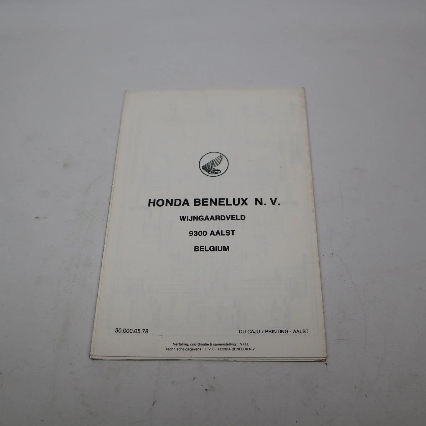 Honda Camino PA 50 Fahrer Handbuch