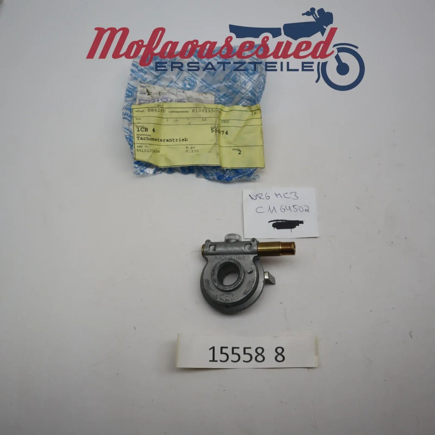 Original Piaggio NRG MC 3 Tachoantrieb Tachoschnecke NOS Neu