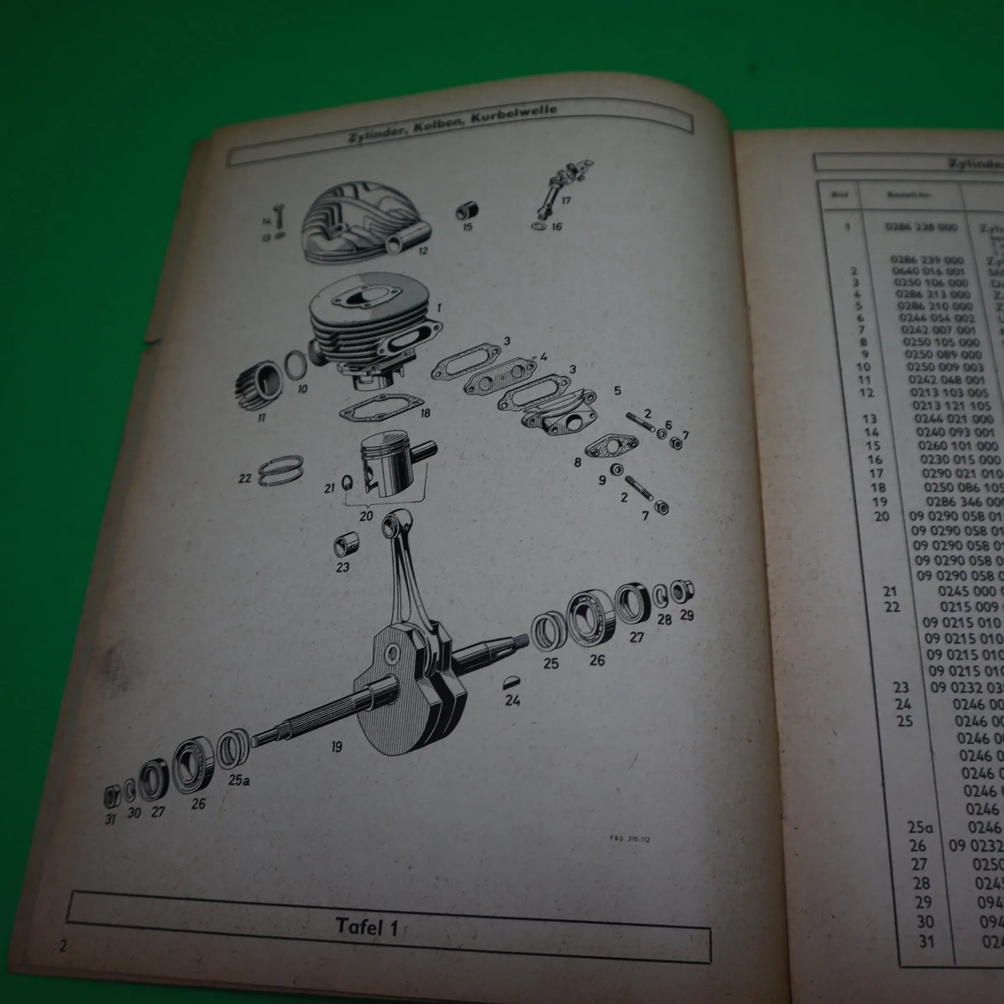 ORIGINAL SACHS 50 / AM ERSATZTEILE-LISTE