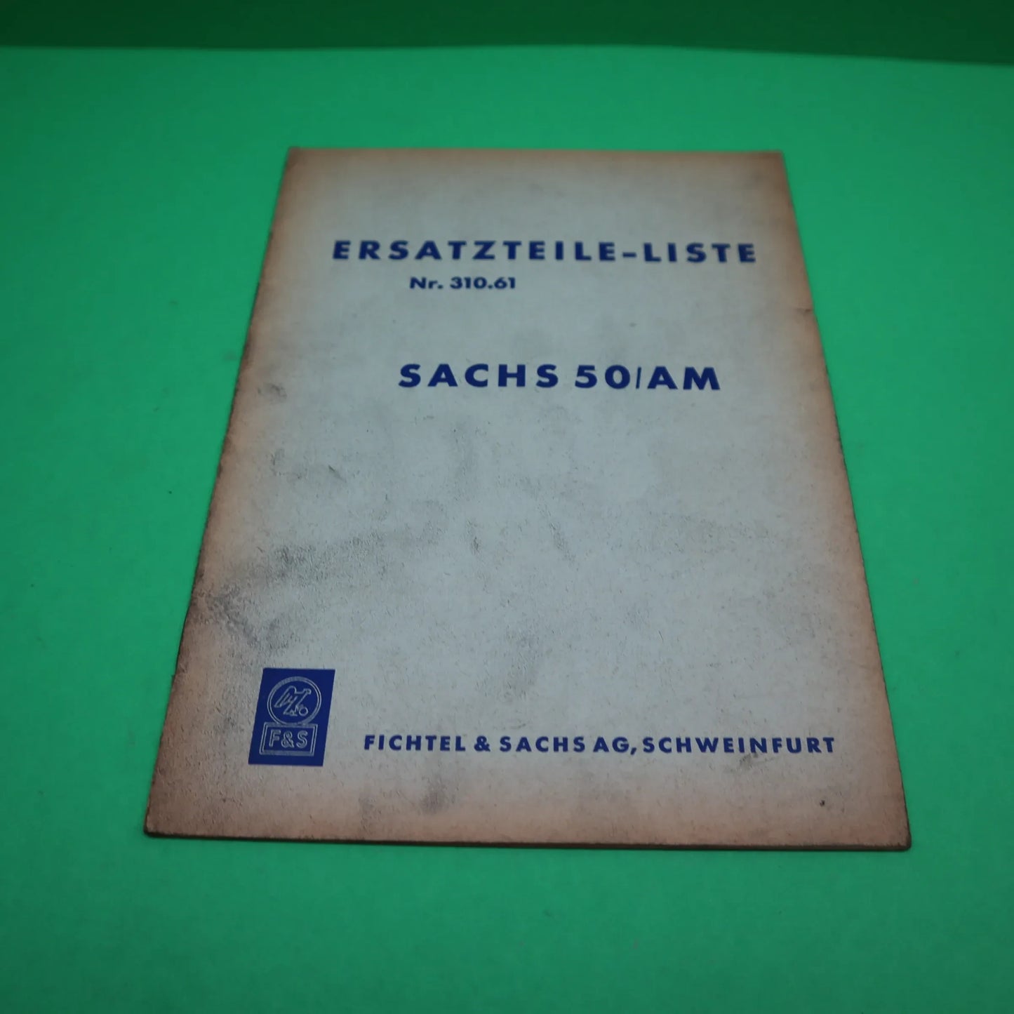 ORIGINAL SACHS 50 / AM ERSATZTEILE-LISTE