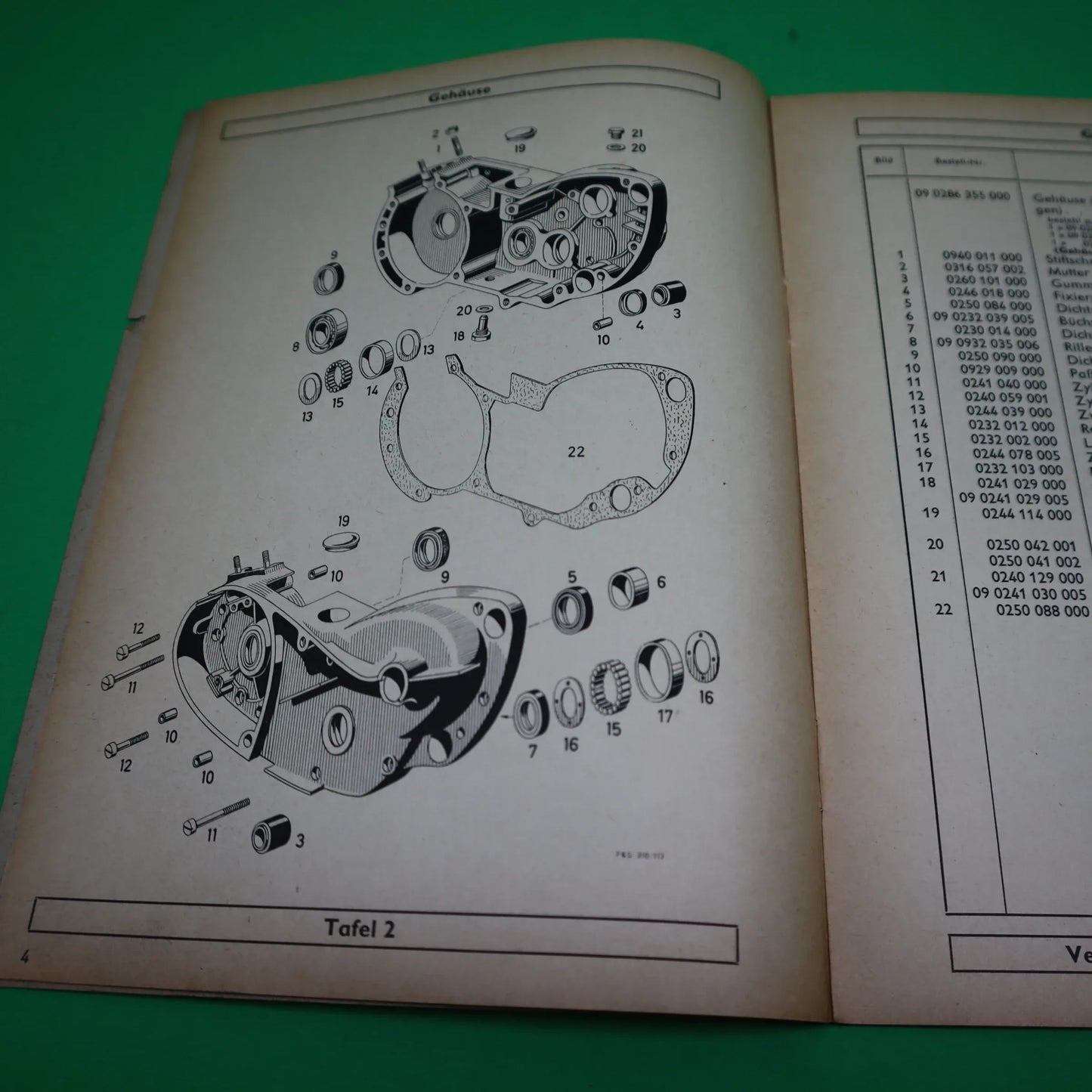 ORIGINAL SACHS 50 / AM ERSATZTEILE-LISTE