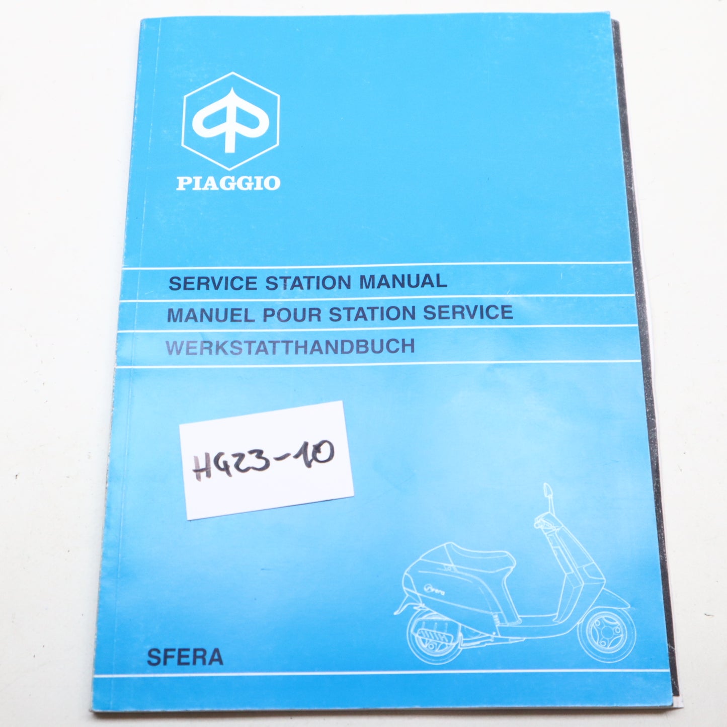 Werkstatthandbuch Piaggio Sfera Motorroller 50 ccm von 1991