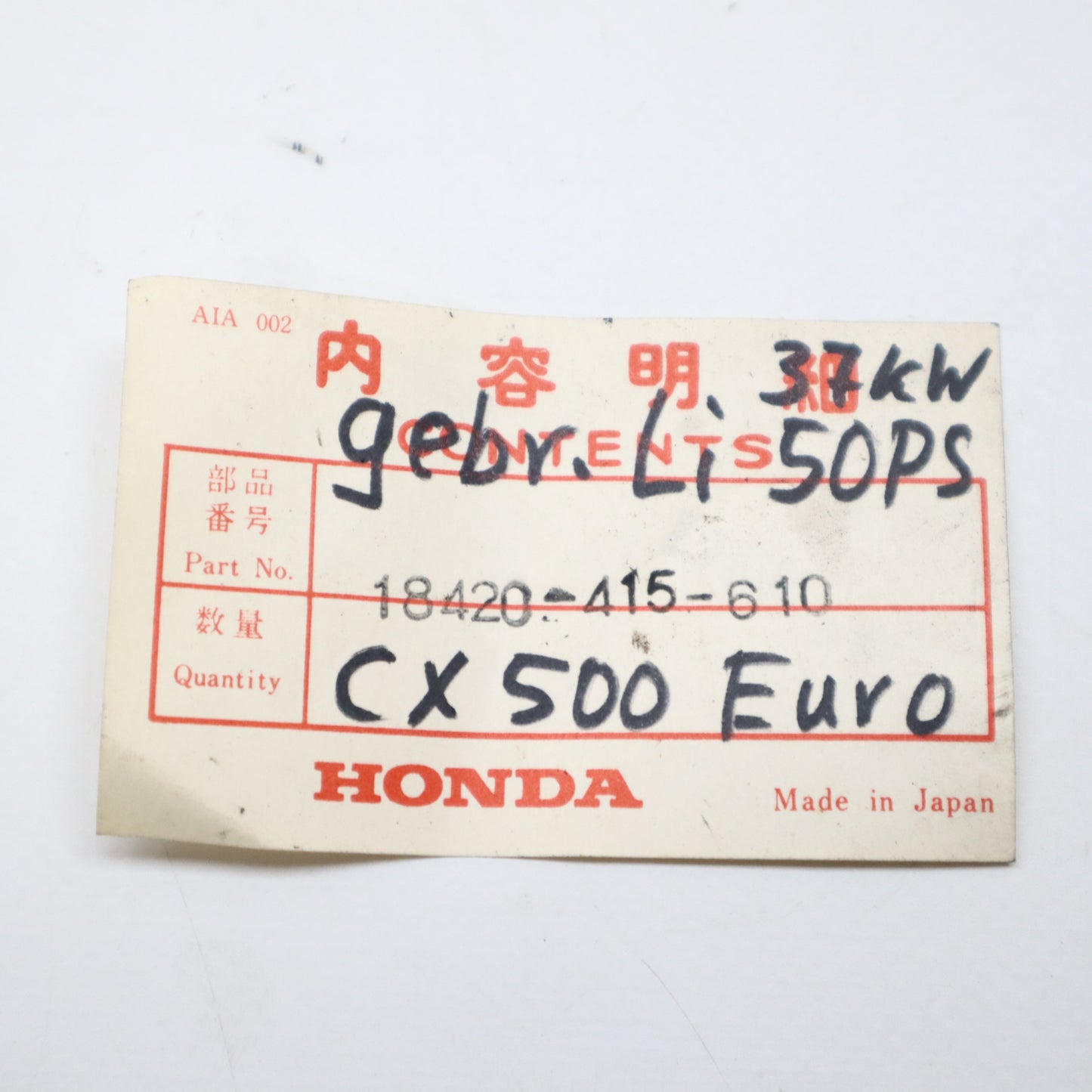 Honda CX 500 Krümmer Links