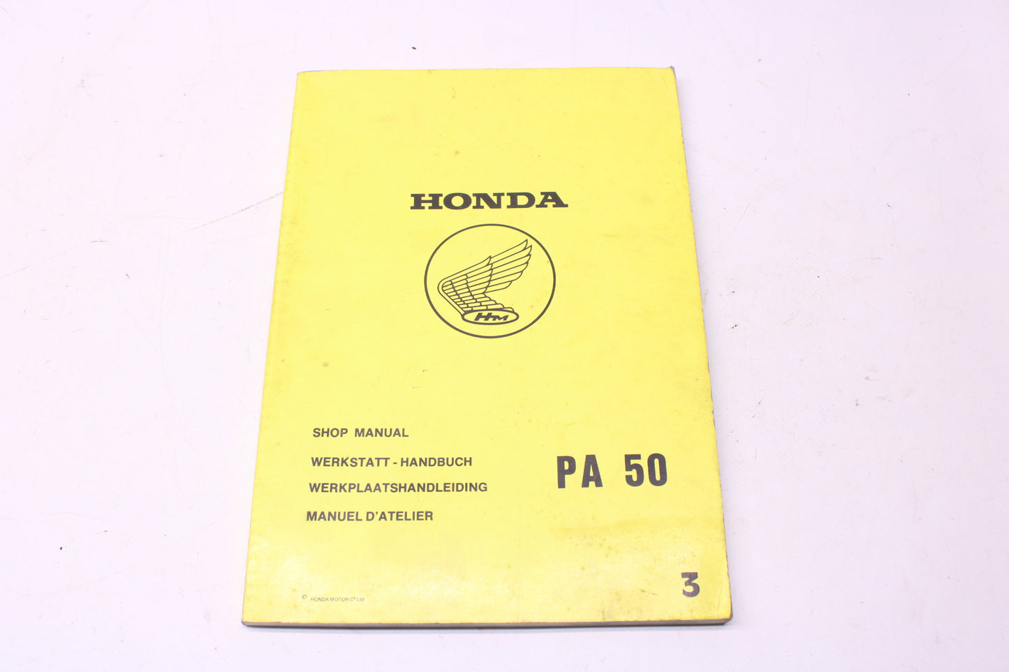 Honda Camino PA 50 Werkstatt Handbuch