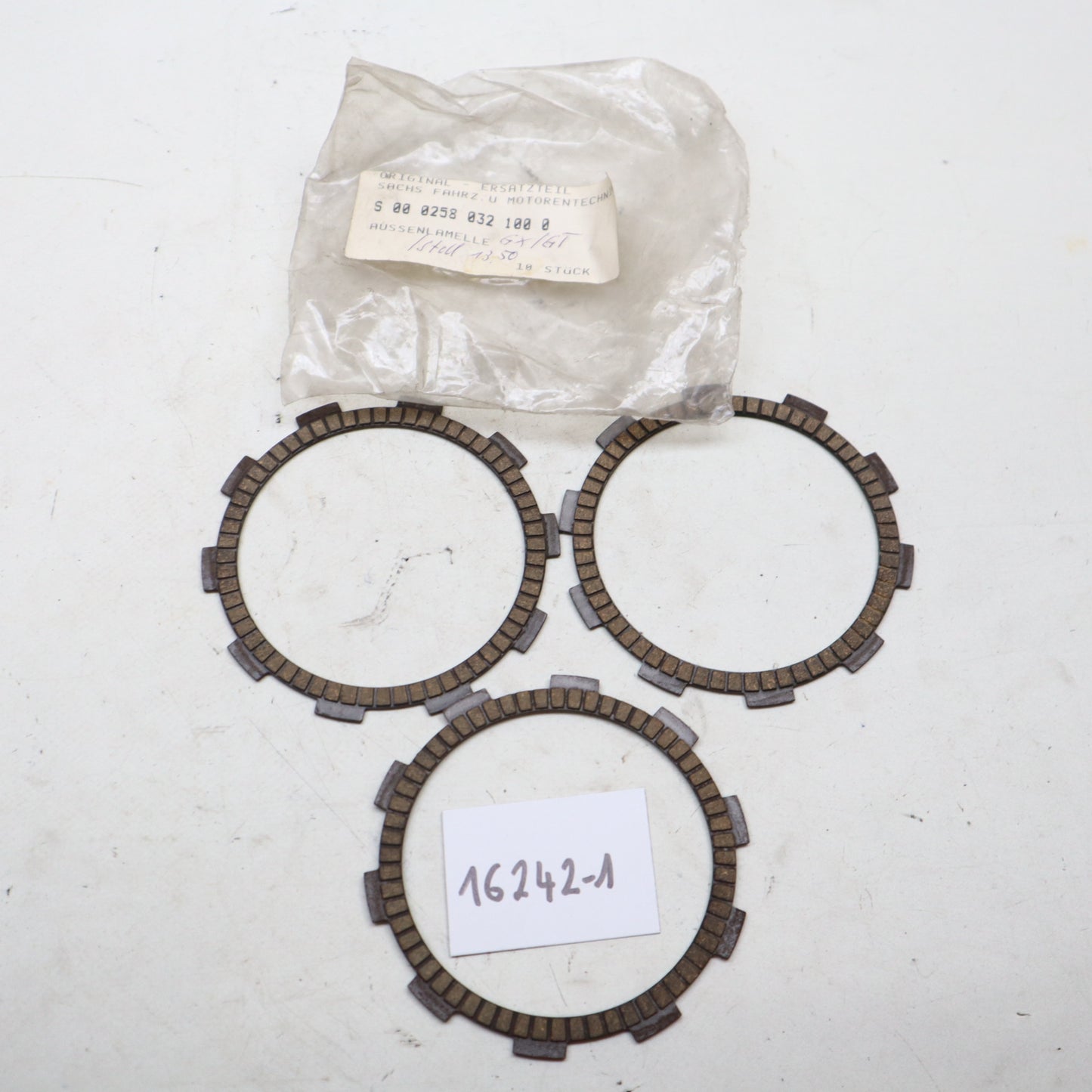 Sachs GX / GT Außenlamelle / Korklamelle 5 00 0258 032 100 0 NOS Set