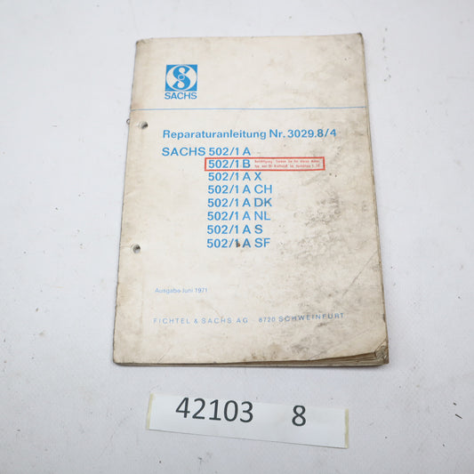 Reparaturleitfaden Nr. 3029.8/4 Sachs/1 A, B, AX