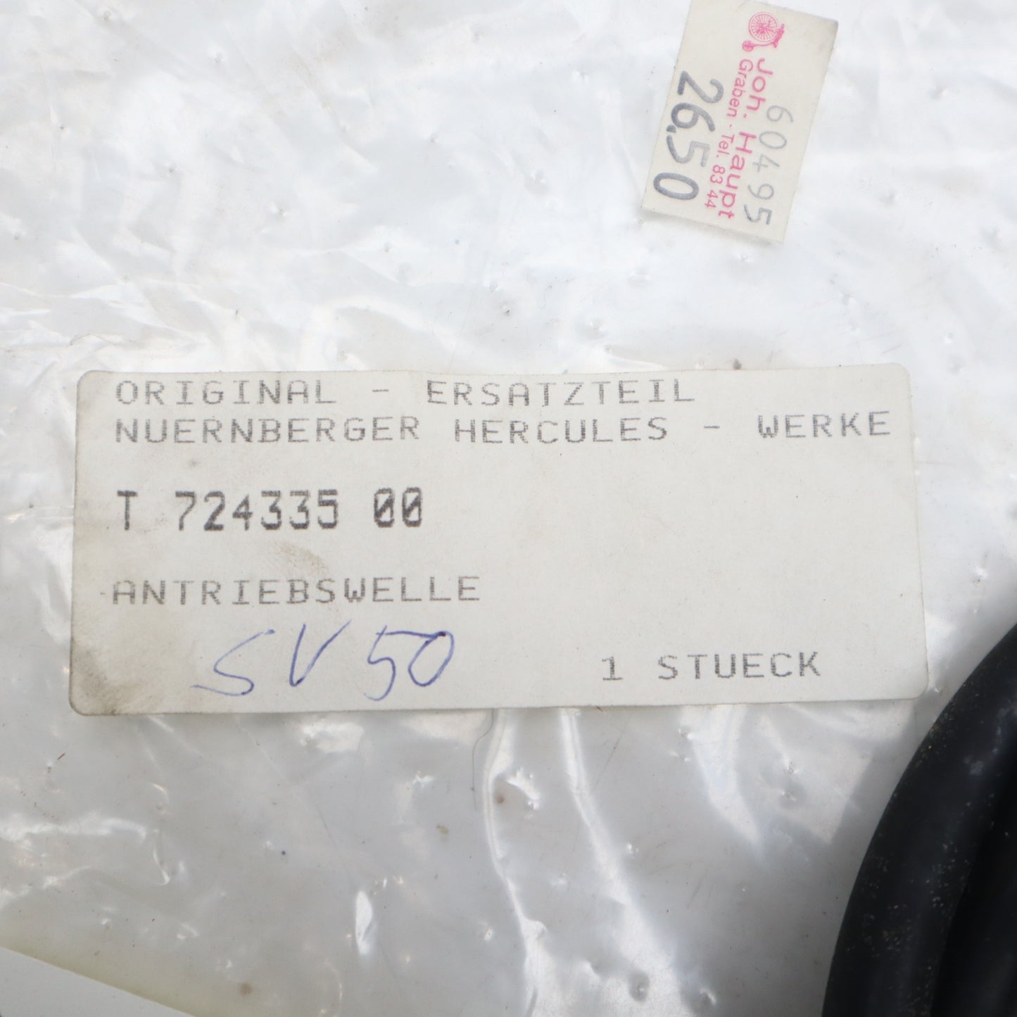 Nos Hercules Antriebswelle Tachowelle 105mm T724335