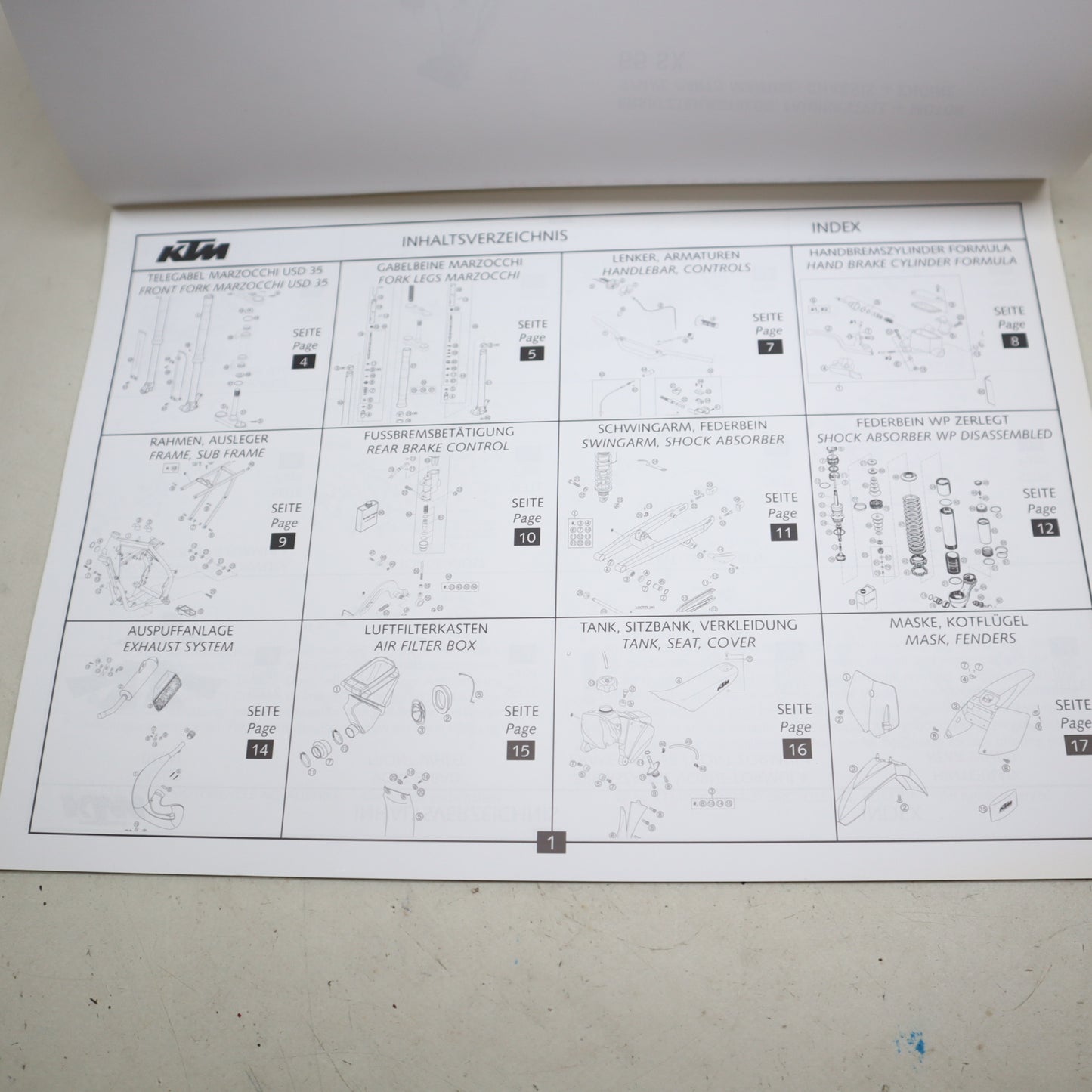 KTM SX 65 Ersatzteilkatalog 2004