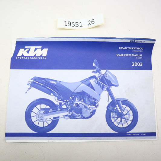 KTM 640 Duke 2 Ersatzteilkatalog