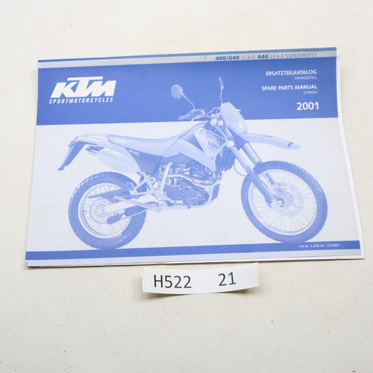KTM 400 / 640 LC 4 Supermotor Ersatzteilkatalog