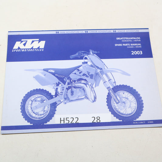 KTM 50 Mini Adventure Ersatzteilkatalog
