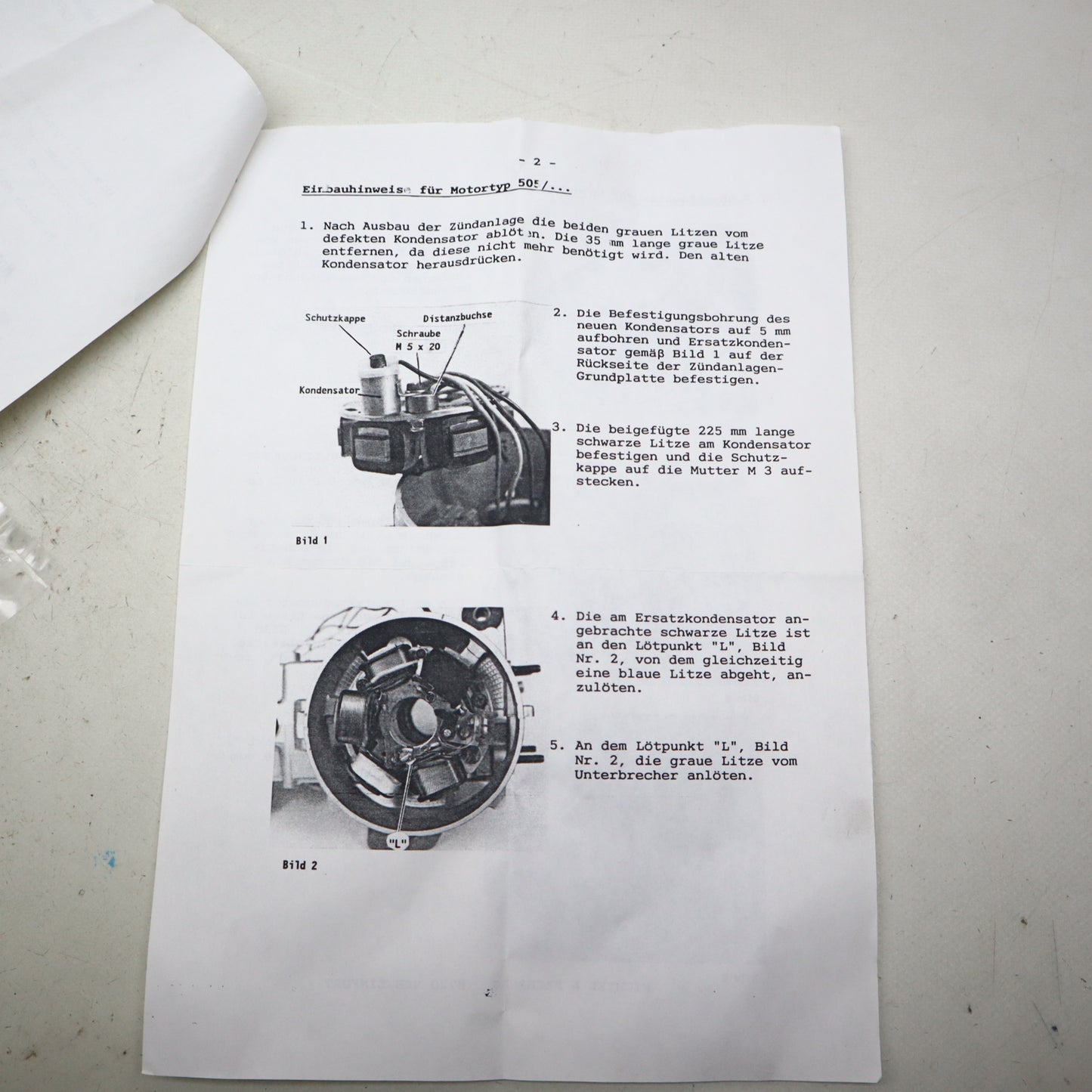 Sachs Umbausatz Motor 505 / 50 5 AKF Unterbrecher NOS NEU