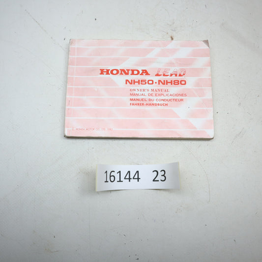 Honda Lead NH 50 / 80 Fahrer Handbuch