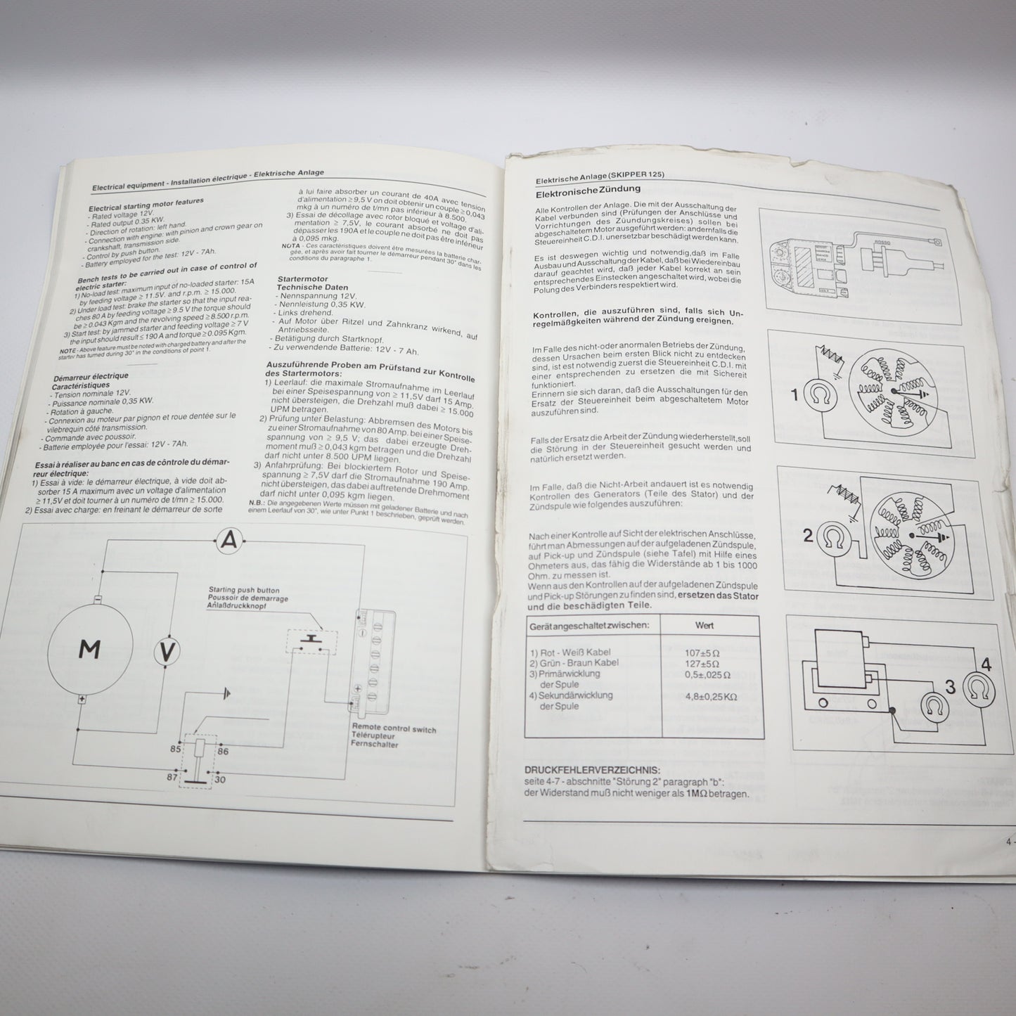 Piaggio Werkstatthandbuch Skipper