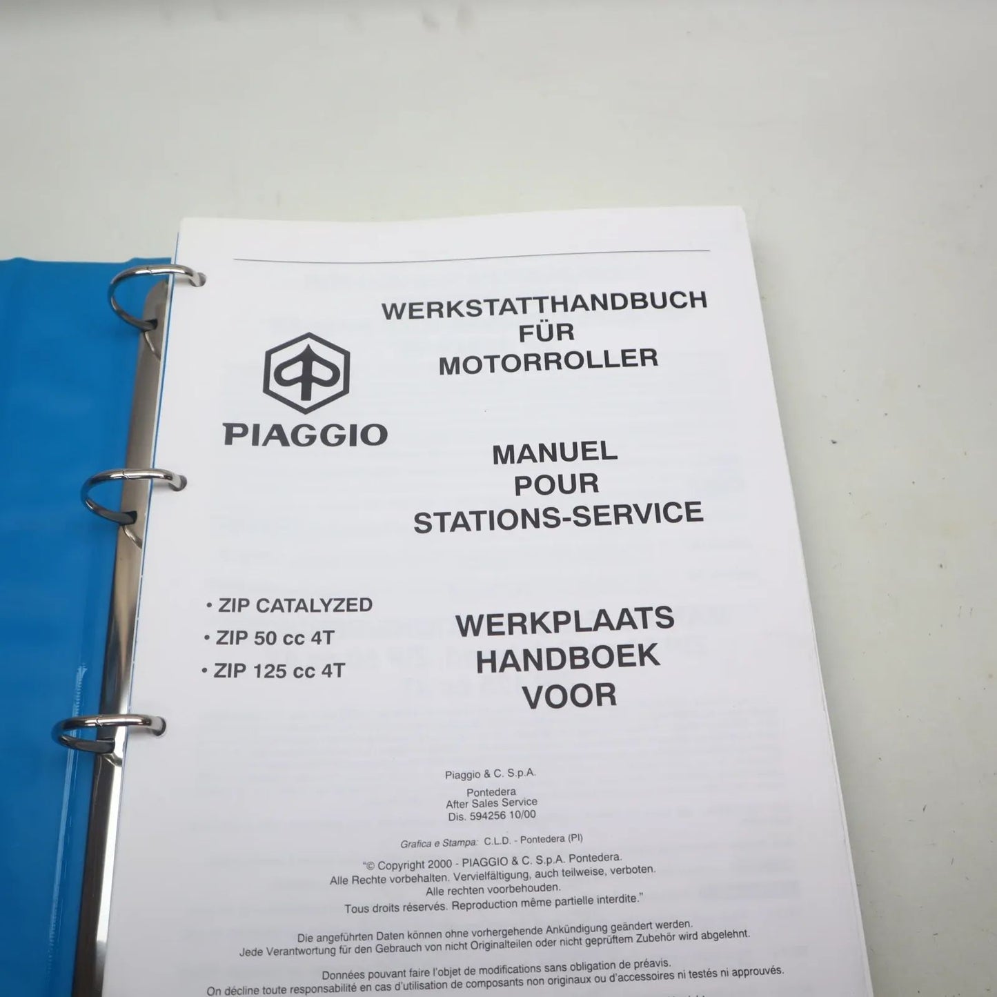 Piaggio ZIP Werkstatthandbuch